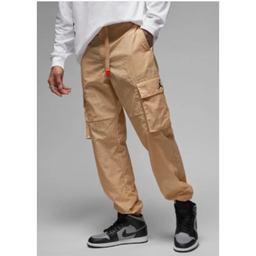 Jordan Flight MVP Woven Ripstop Cargo Pants Tan Hemp Mens XL DV7596-200